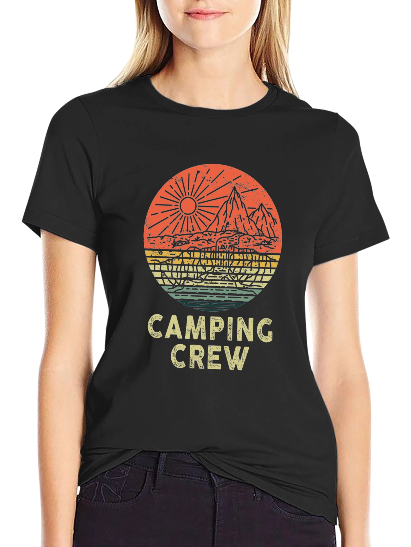 Camping Crew Graphic Tee - Adventure Awaits!
