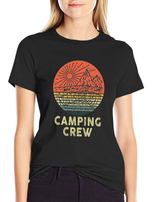 Camping Crew Graphic Tee - Adventure Awaits!