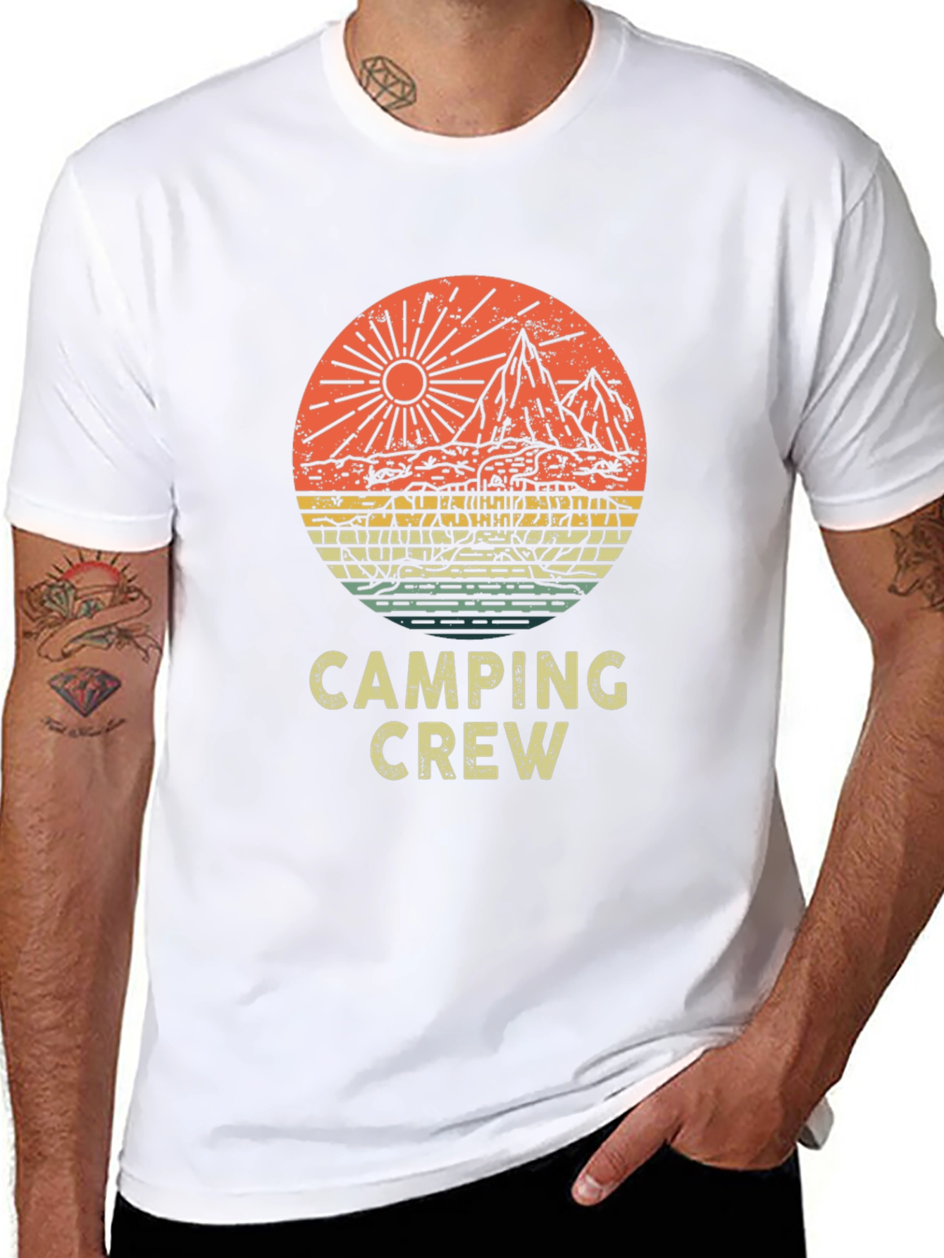 Camping Crew Graphic Tee - Adventure Awaits!
