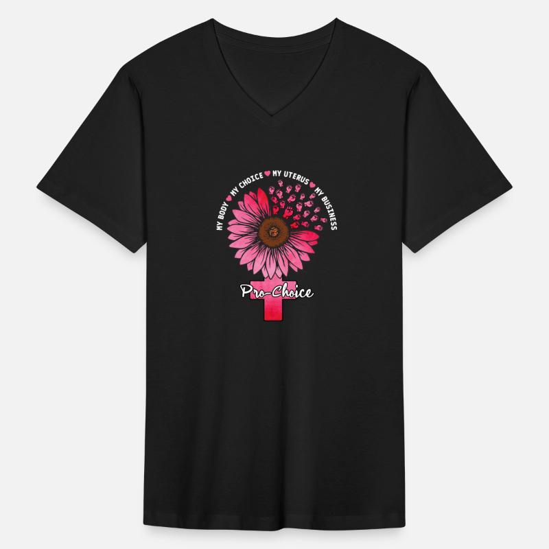 Pro Choice My Uterus My Choice Pink Sunflower Fist