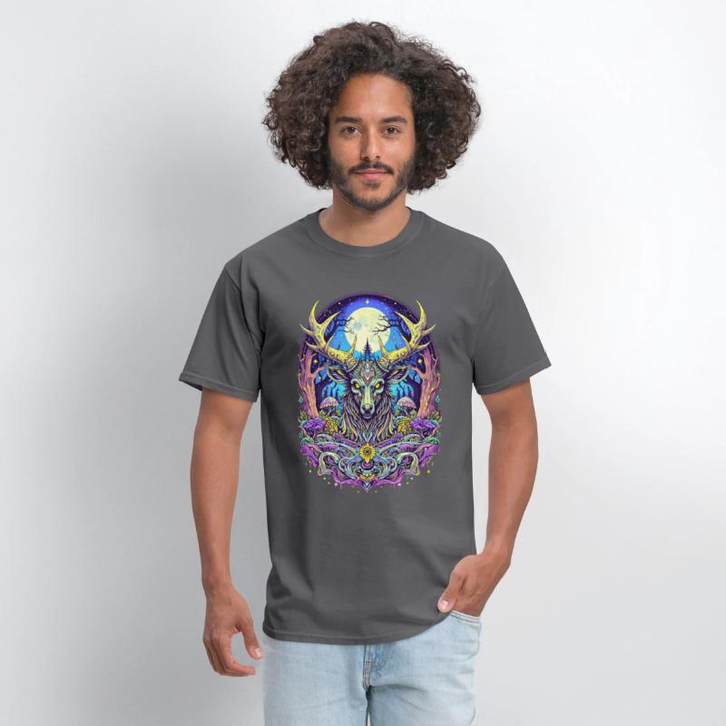 Psychedelic Forest Deer – Mystic Spirit Animal Art
