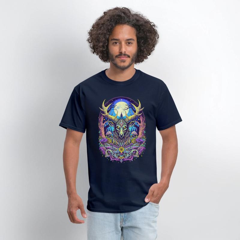Psychedelic Forest Deer – Mystic Spirit Animal Art