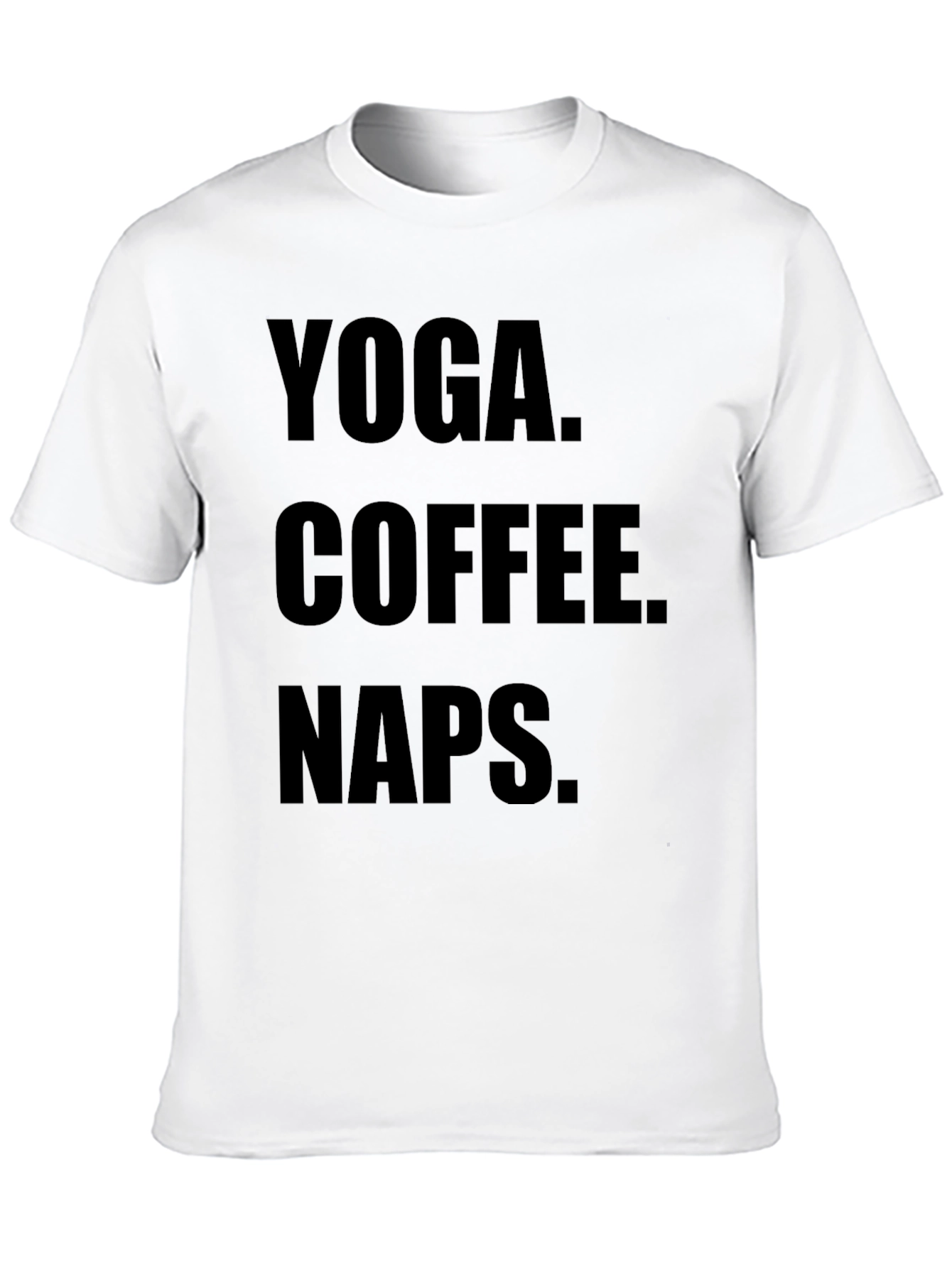 Yoga Coffee Naps Black Graphic Tee Shirt