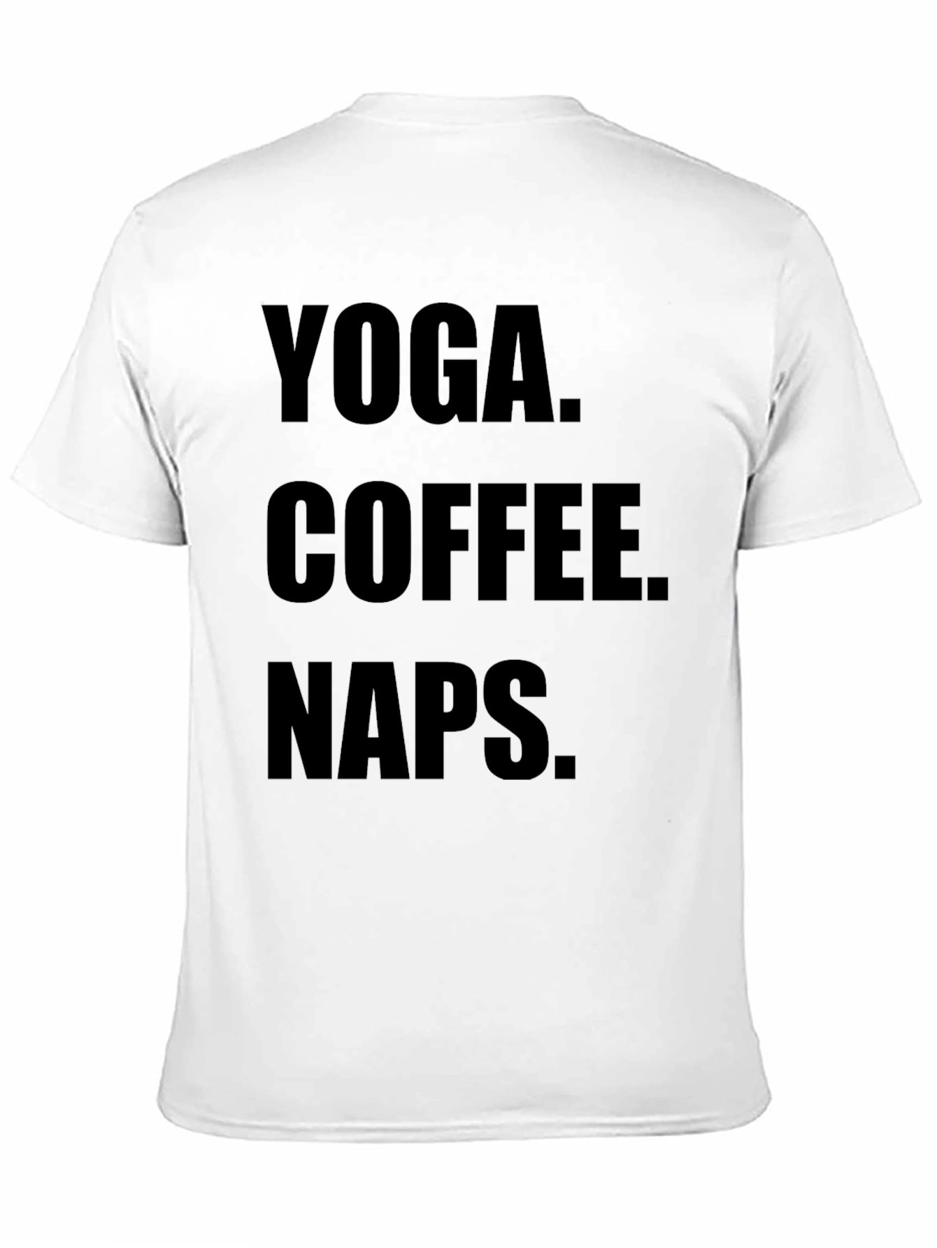 Yoga Coffee Naps Black Graphic Tee Shirt