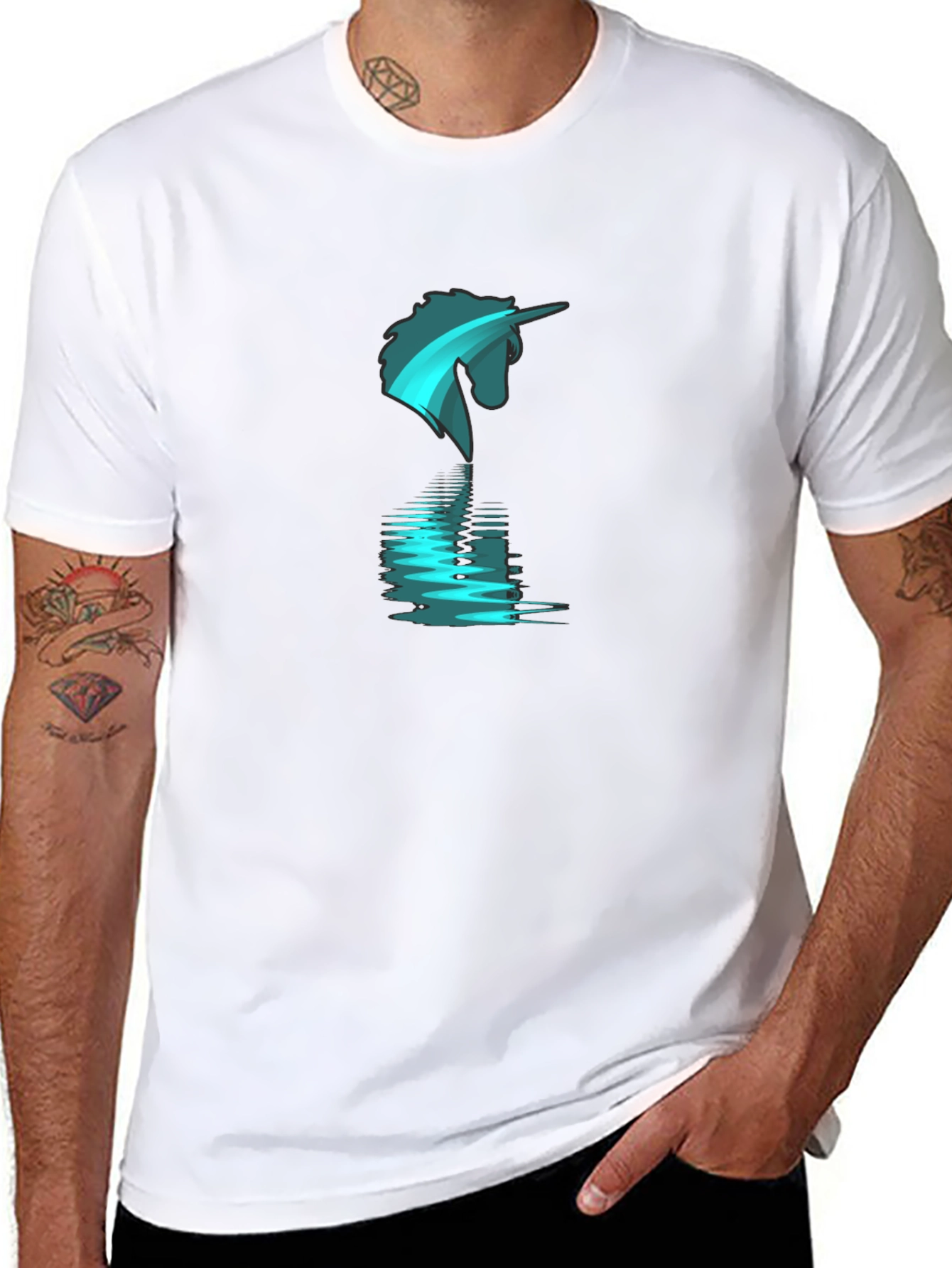 Unicorn Reflection Graphic T-Shirt