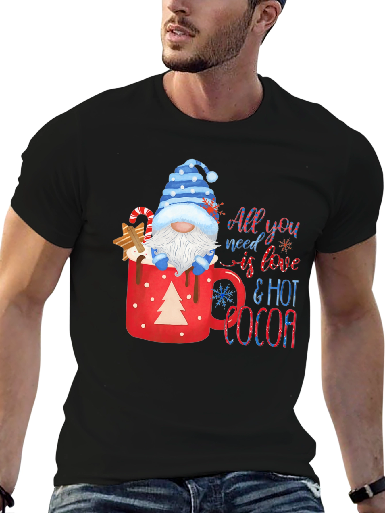 Festive Gnome Hot Cocoa T-Shirt