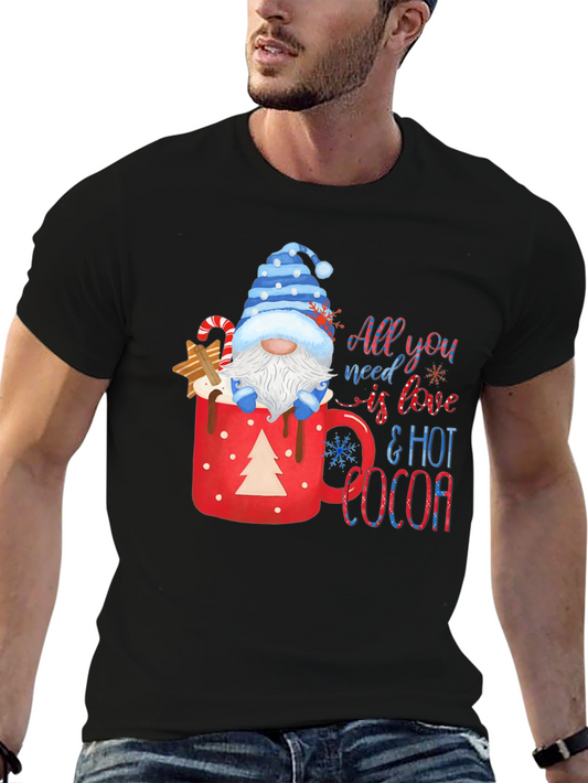 Festive Gnome Hot Cocoa T-Shirt