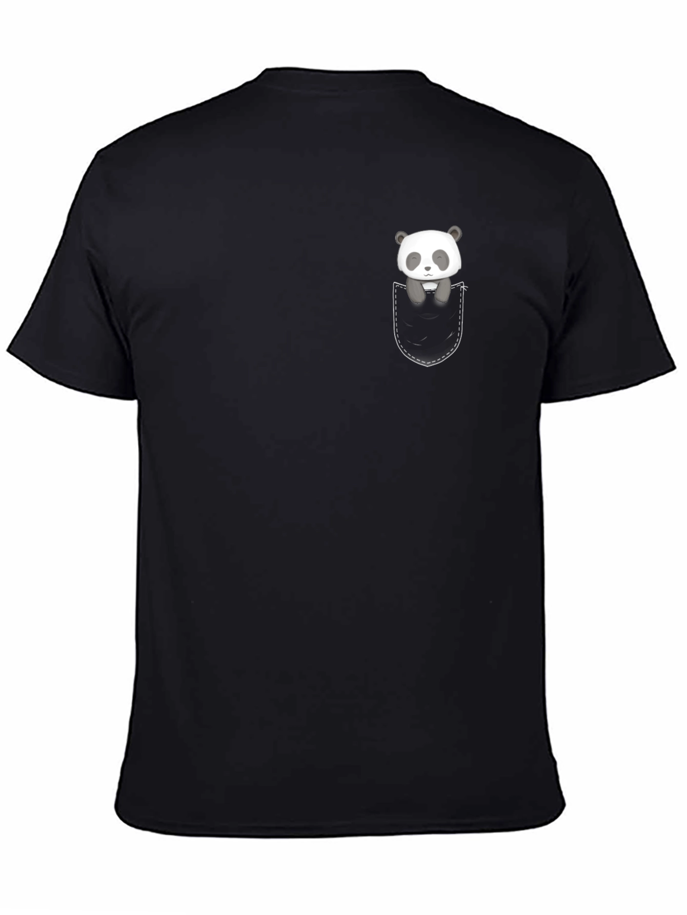Panda Pocket T-Shirt - Cute Graphic Tee