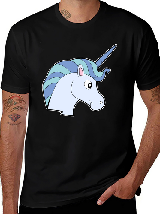 Unicorn Graphic Tee - Mens Black T-Shirt