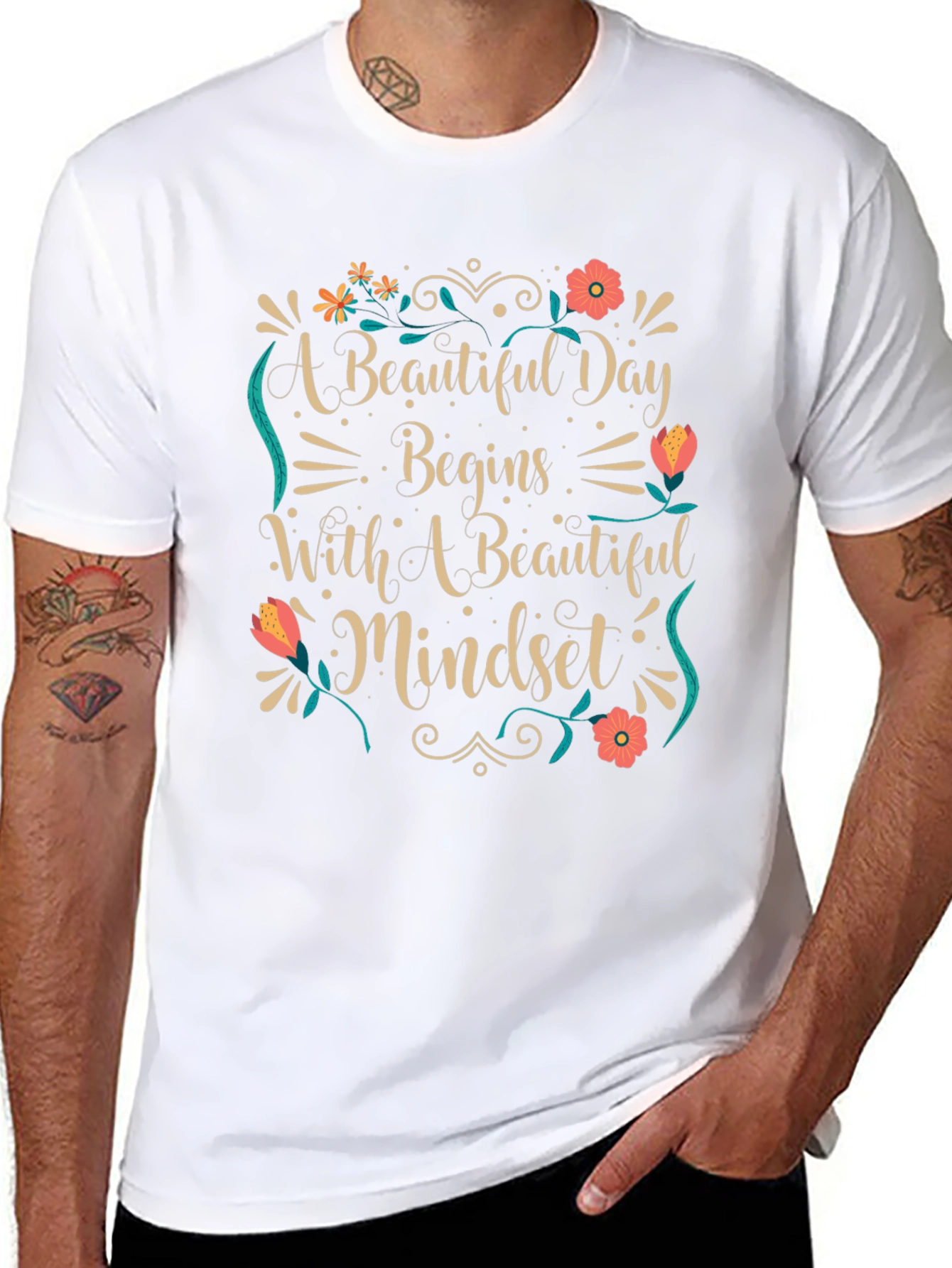 Beautiful Mindset Black Graphic Tee
