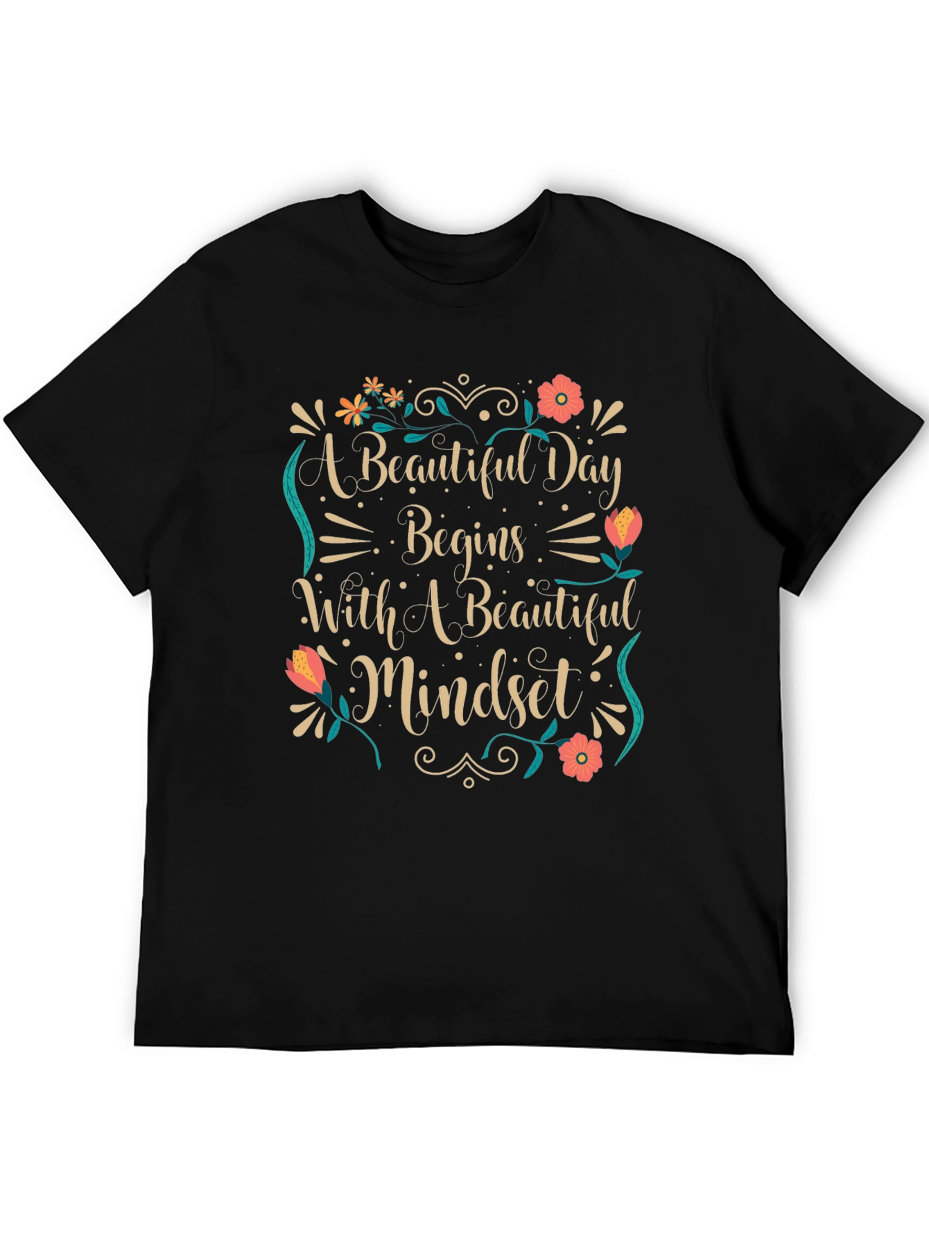 Beautiful Mindset Black Graphic Tee