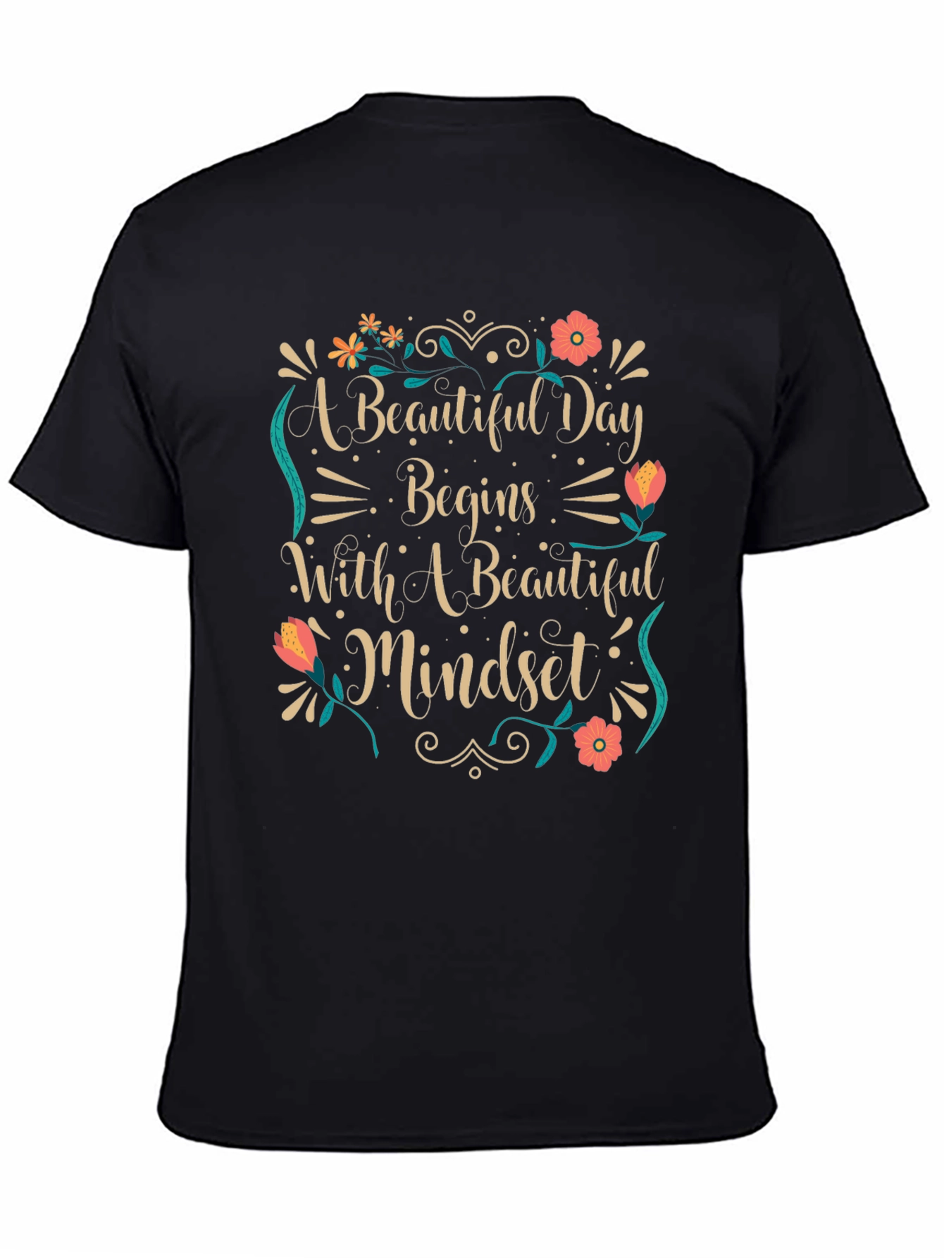 Beautiful Mindset Black Graphic Tee