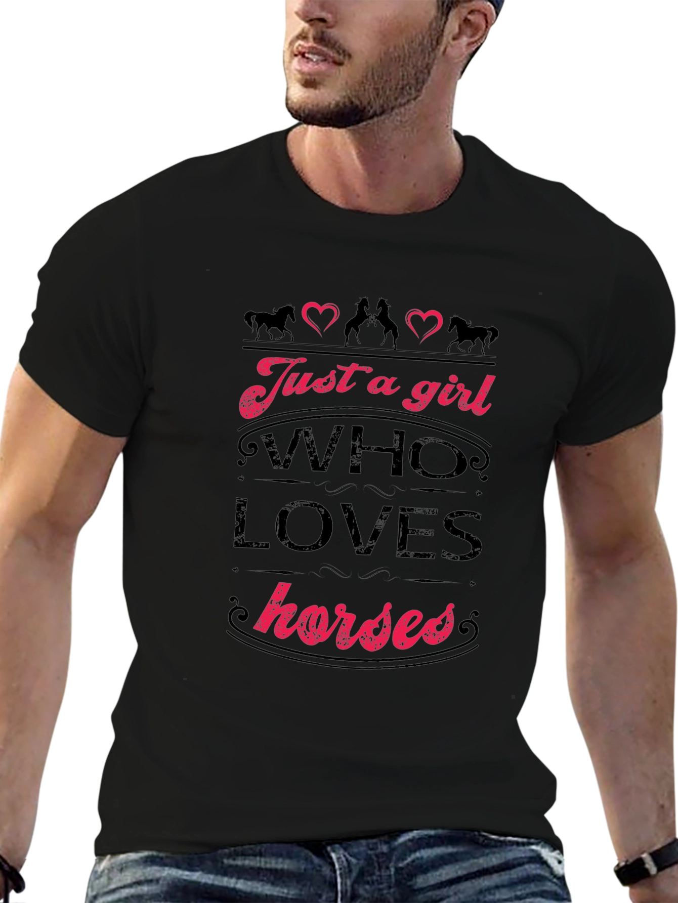 Just a Girl Who Loves Horses T-Shirt