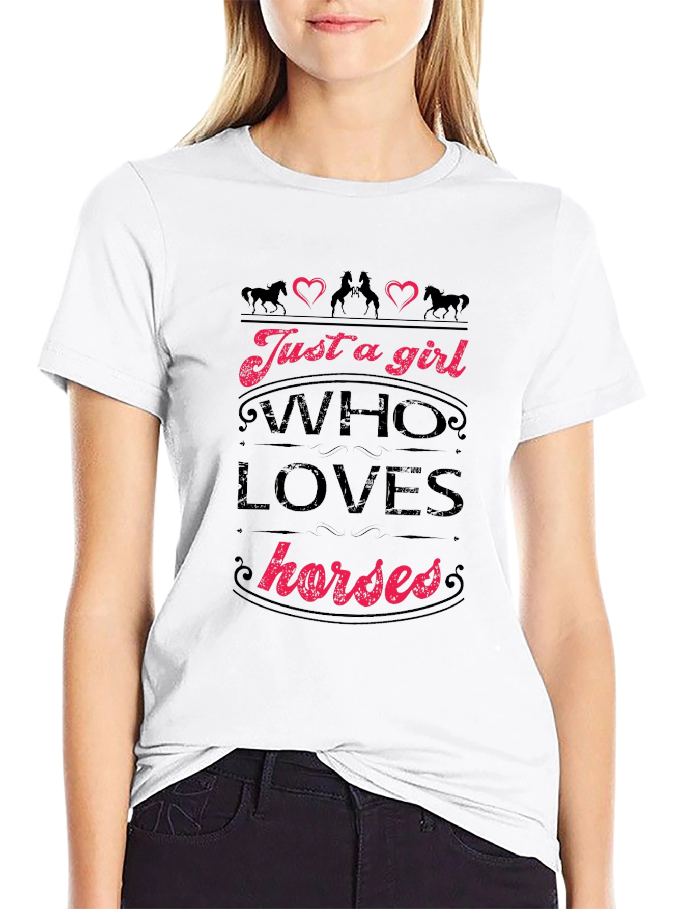 Just a Girl Who Loves Horses T-Shirt