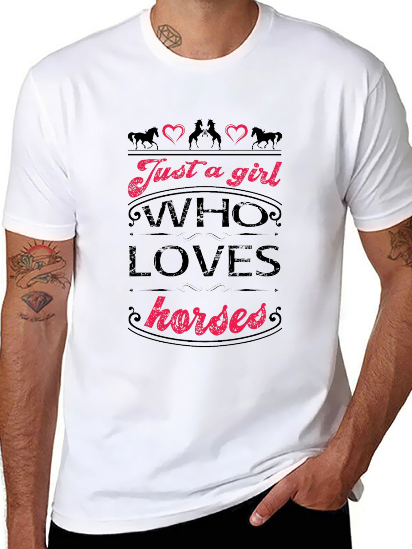 Just a Girl Who Loves Horses T-Shirt