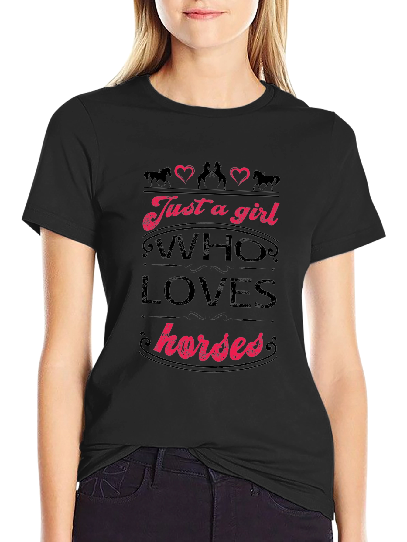 Just a Girl Who Loves Horses T-Shirt