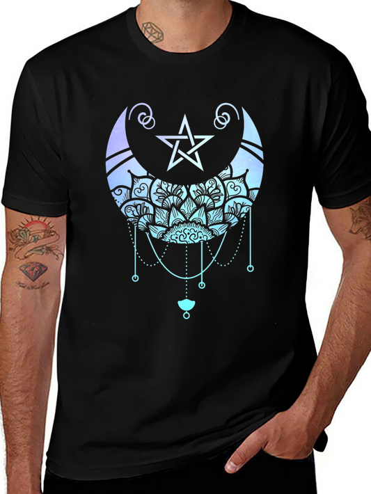 Mystic Moon Mandala Graphic Tee