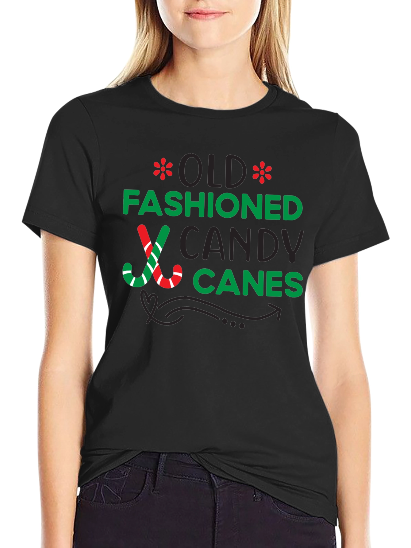 Old Fashioned Candy Canes Graphic Tee