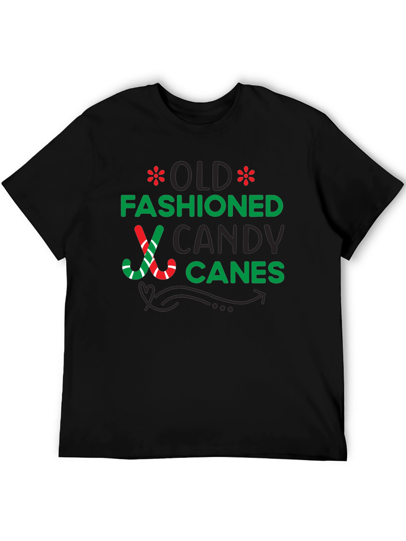 Old Fashioned Candy Canes Graphic Tee