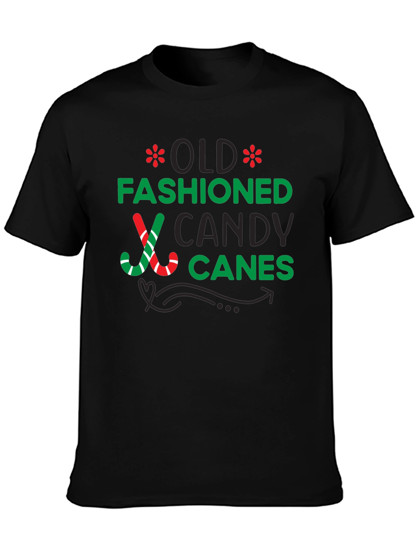 Old Fashioned Candy Canes Graphic Tee