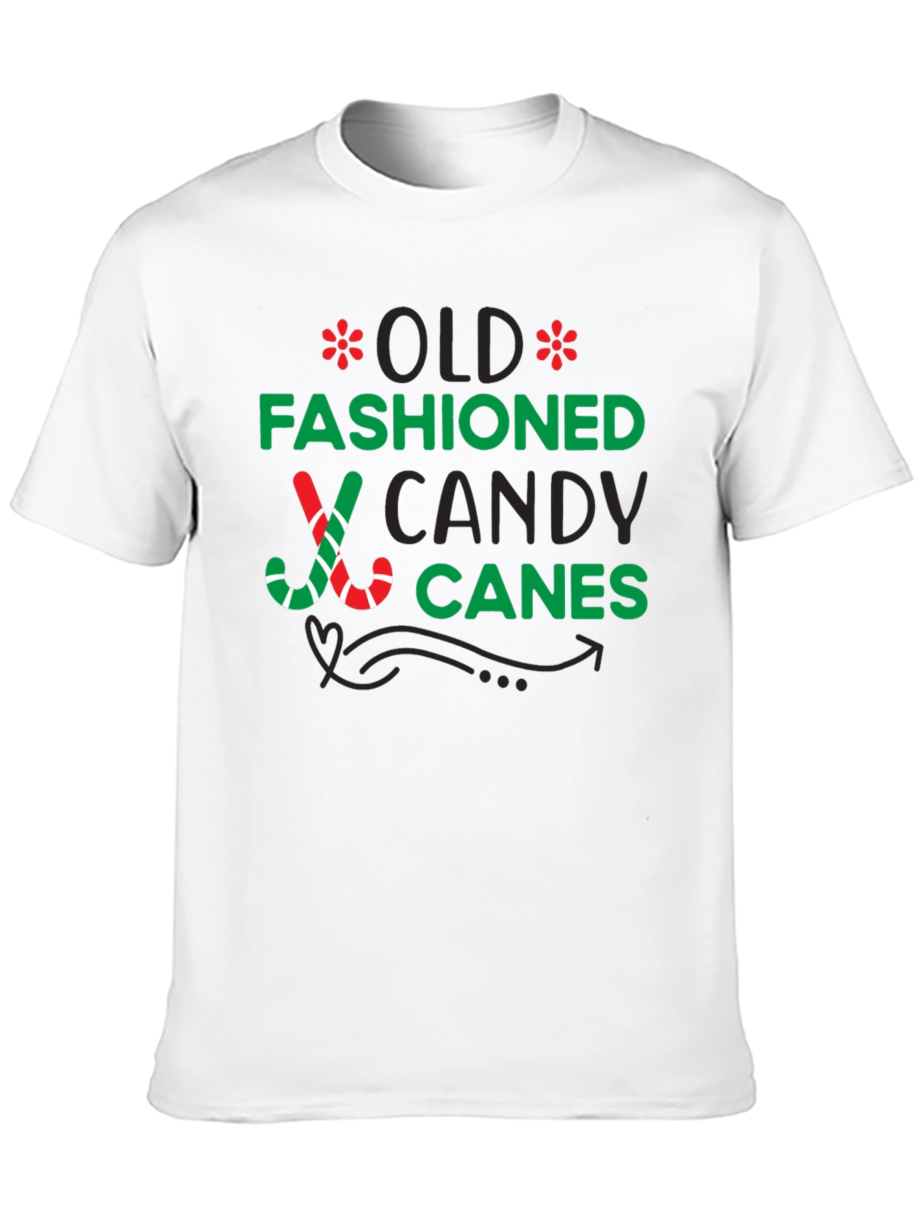 Old Fashioned Candy Canes Graphic Tee