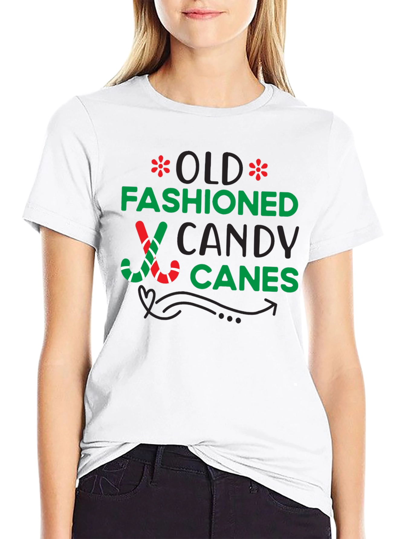 Old Fashioned Candy Canes Graphic Tee