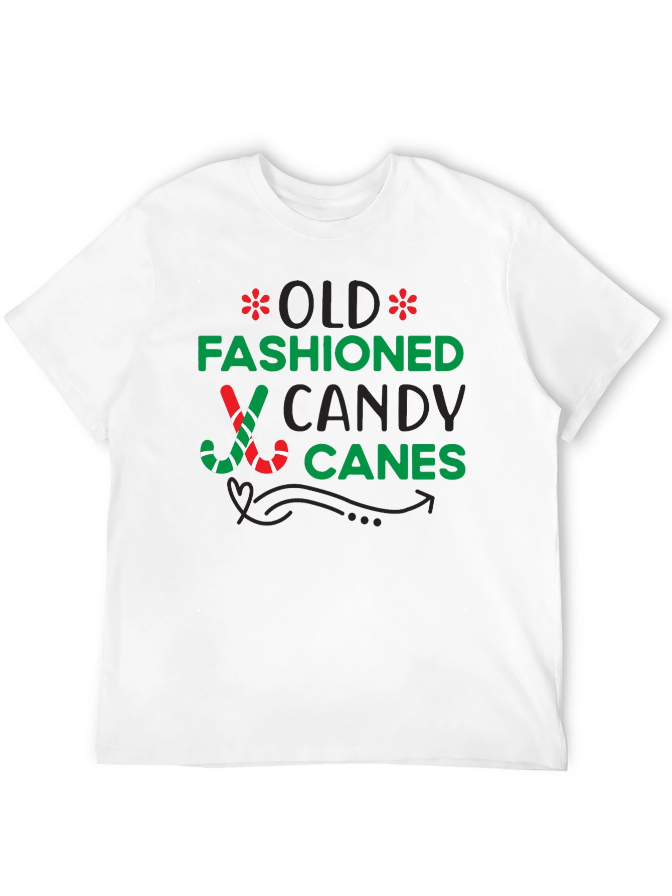 Old Fashioned Candy Canes Graphic Tee
