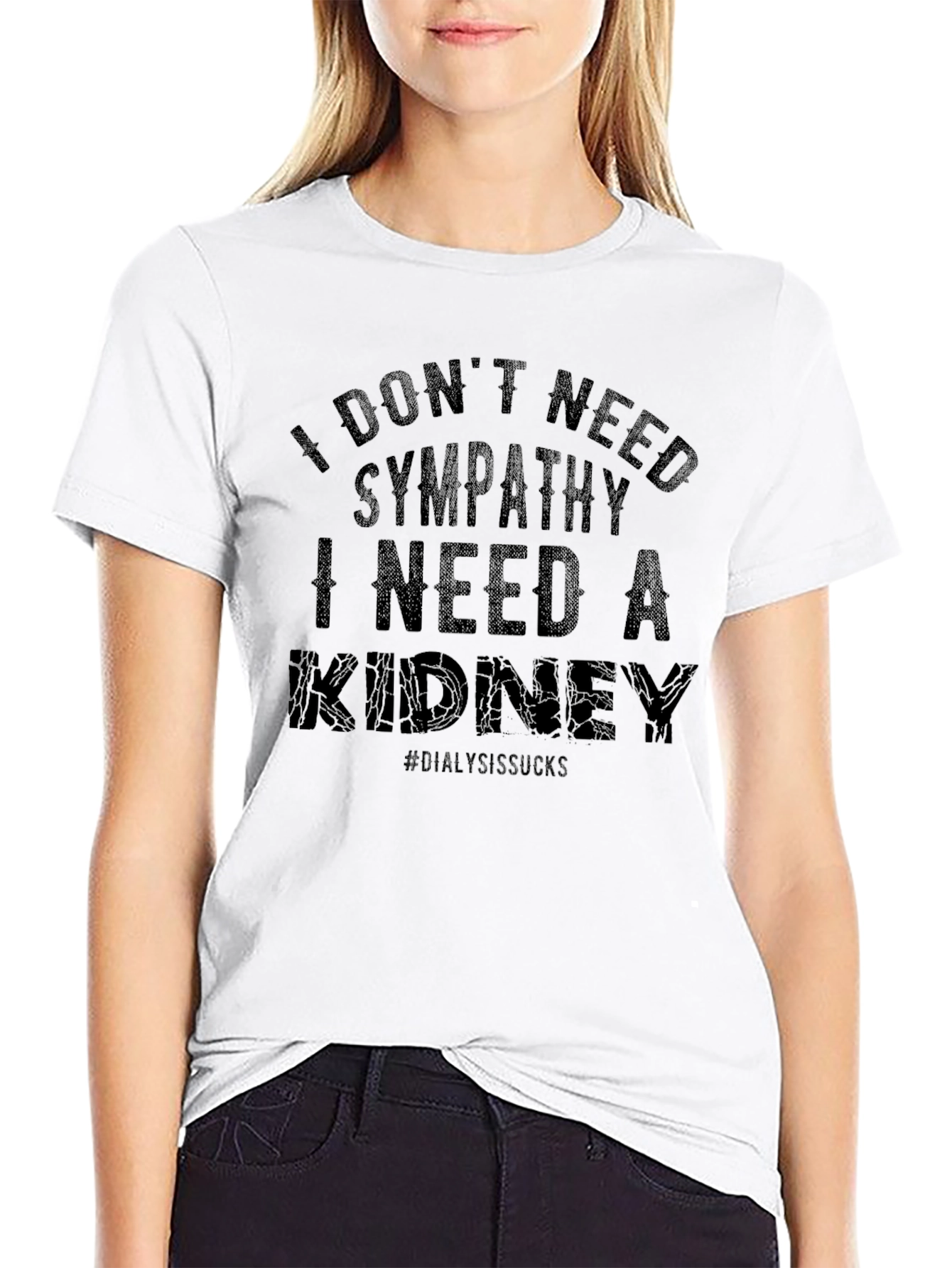 I Need A Kidney Graphic Tee - Black