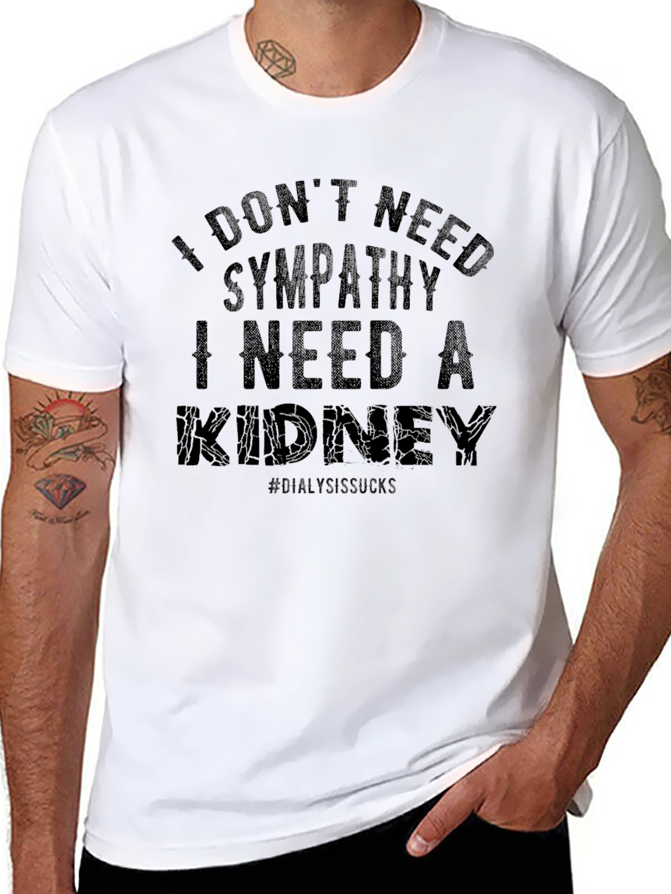 I Need A Kidney Graphic Tee - Black