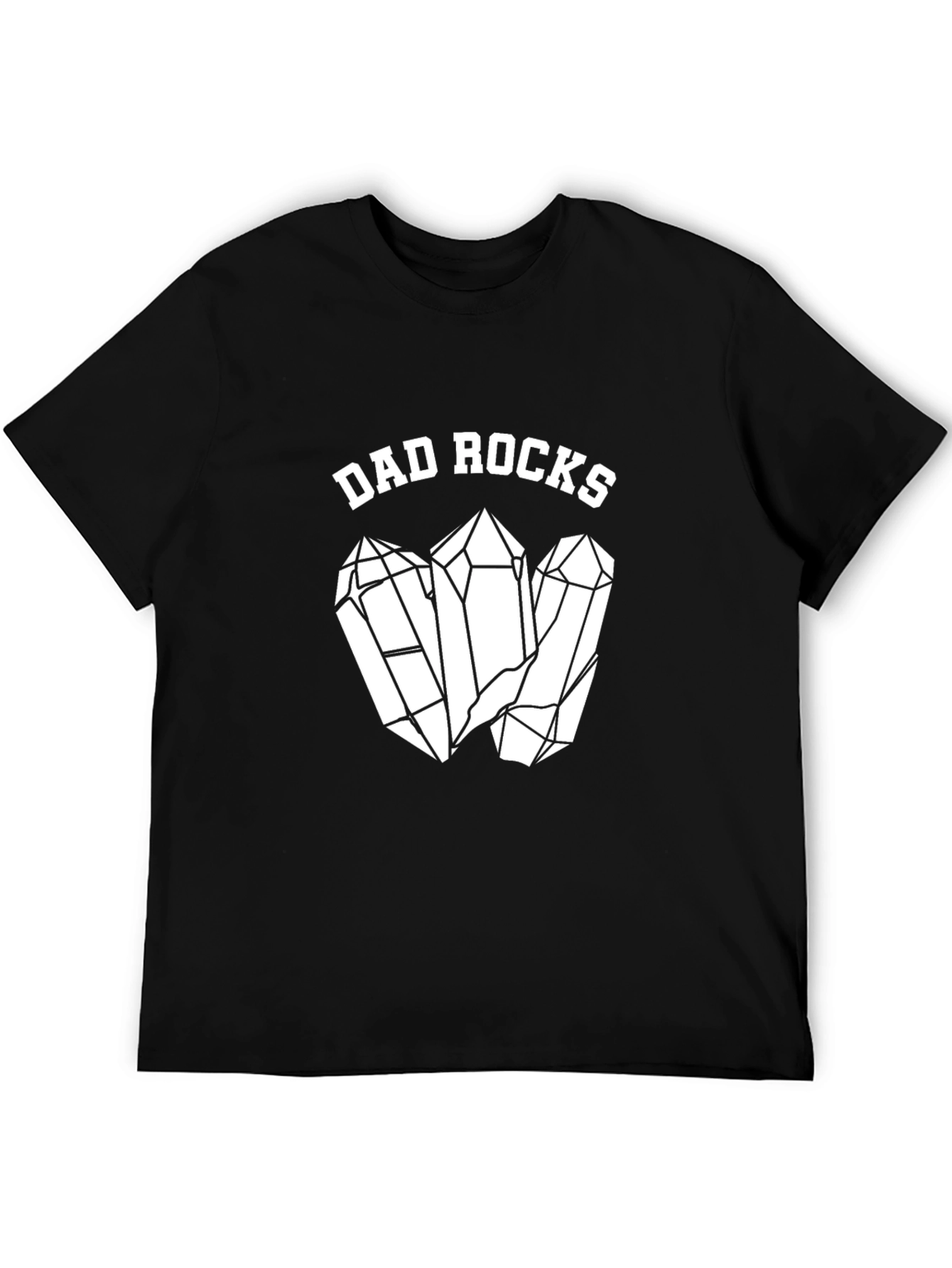 Dad Rocks Graphic T-Shirt - Cool Fathers Day Gift