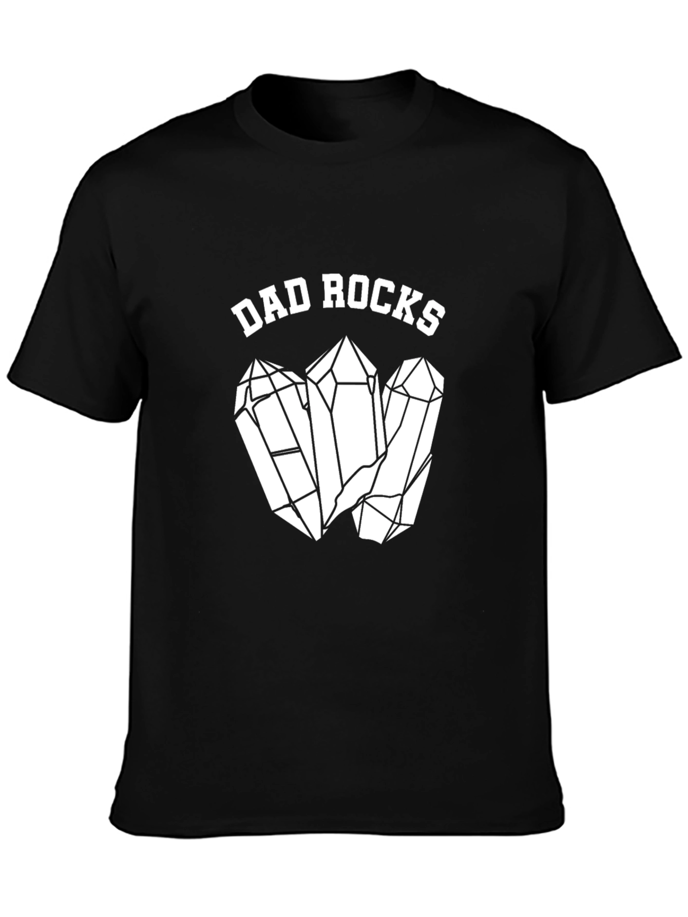 Dad Rocks Graphic T-Shirt - Cool Fathers Day Gift