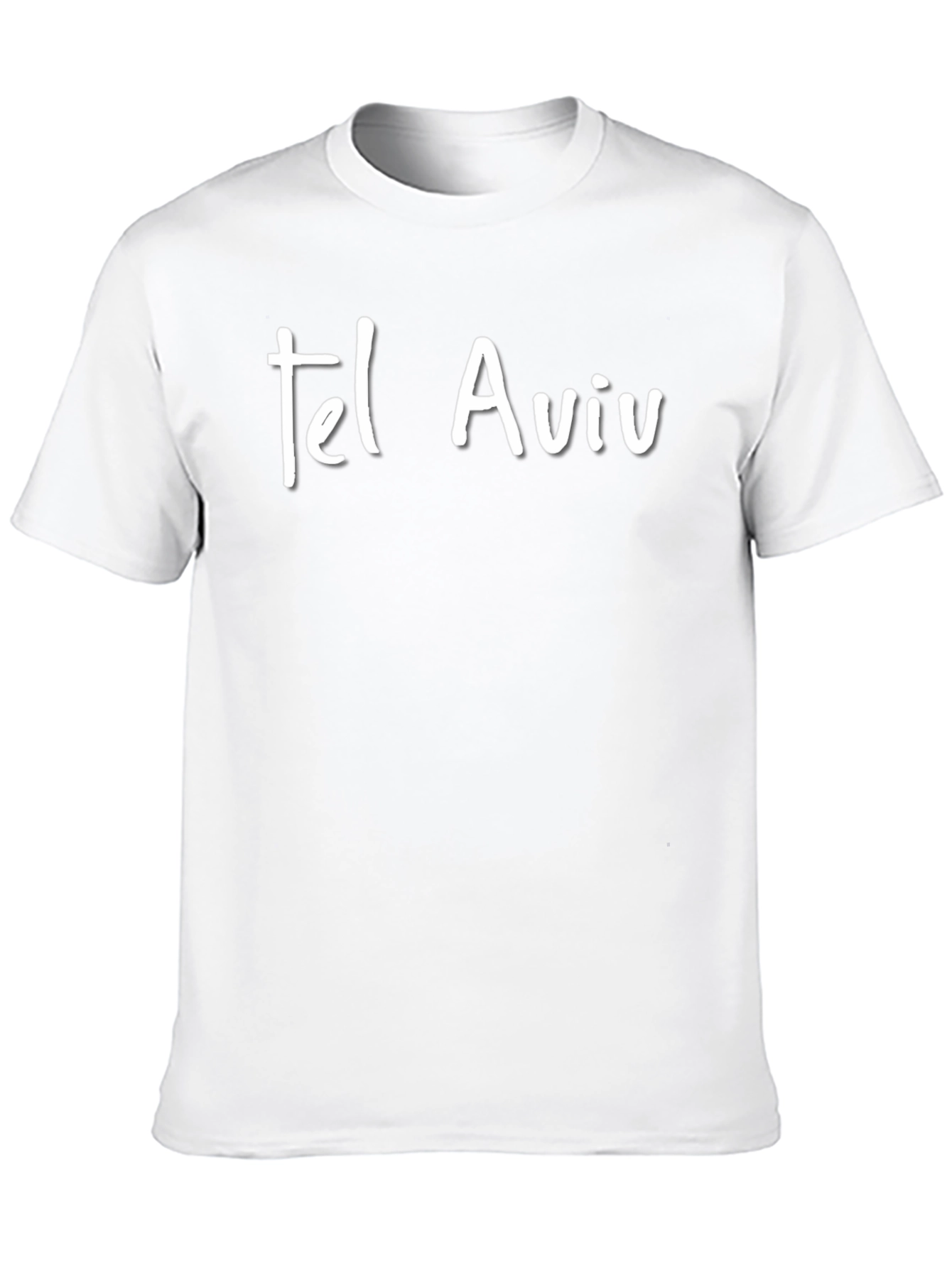 Tel Aviv Graphic Tee - Black Cotton T-Shirt