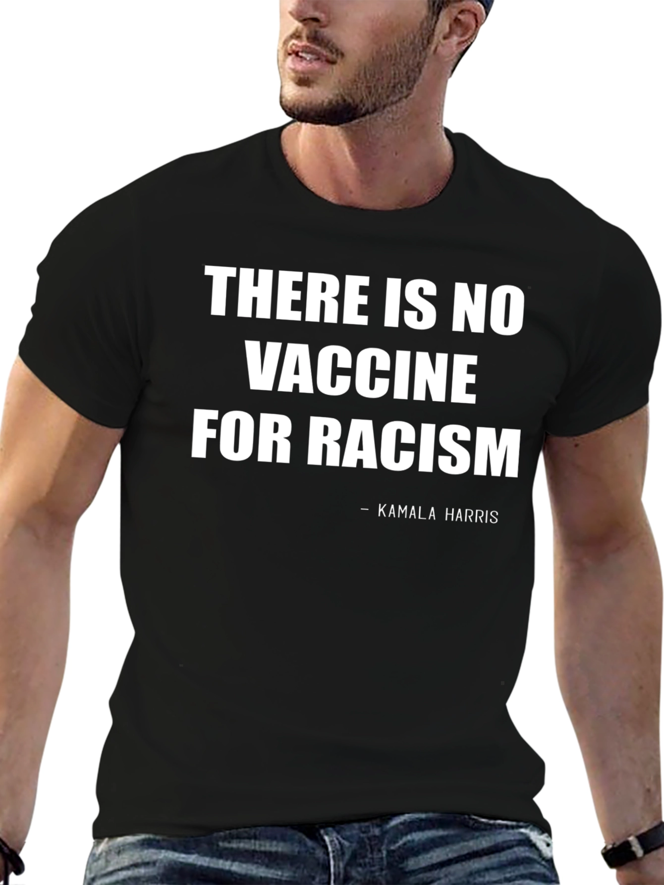 No Vaccine For Racism T-Shirt Kamala Harris Quote