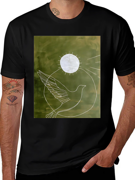 Dove Graphic Tee - Peace Symbol Shirt