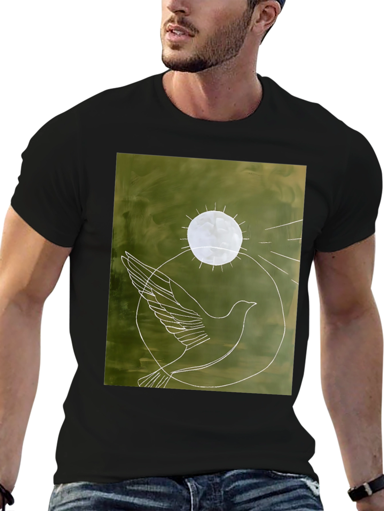 Dove Graphic Tee - Peace Symbol Shirt