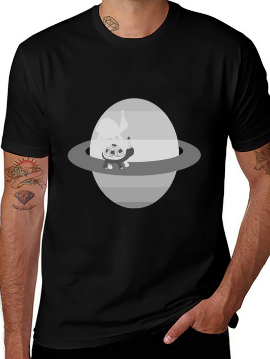 Saturn Turtle Graphic Tee - Cool & Unique Design
