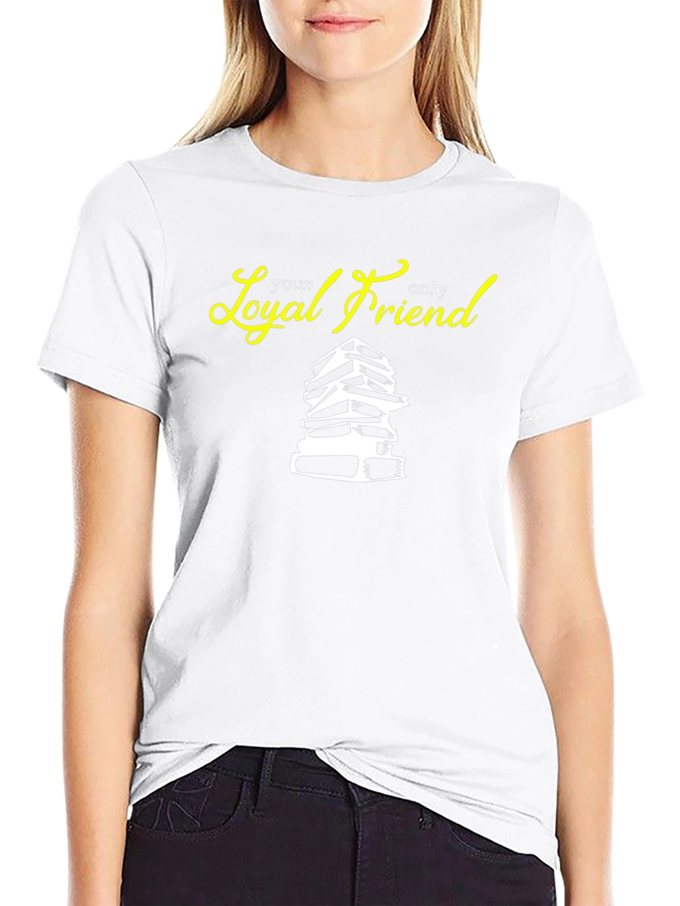 Loyal Friend Books Graphic Tee - Black Cotton T-Shirt