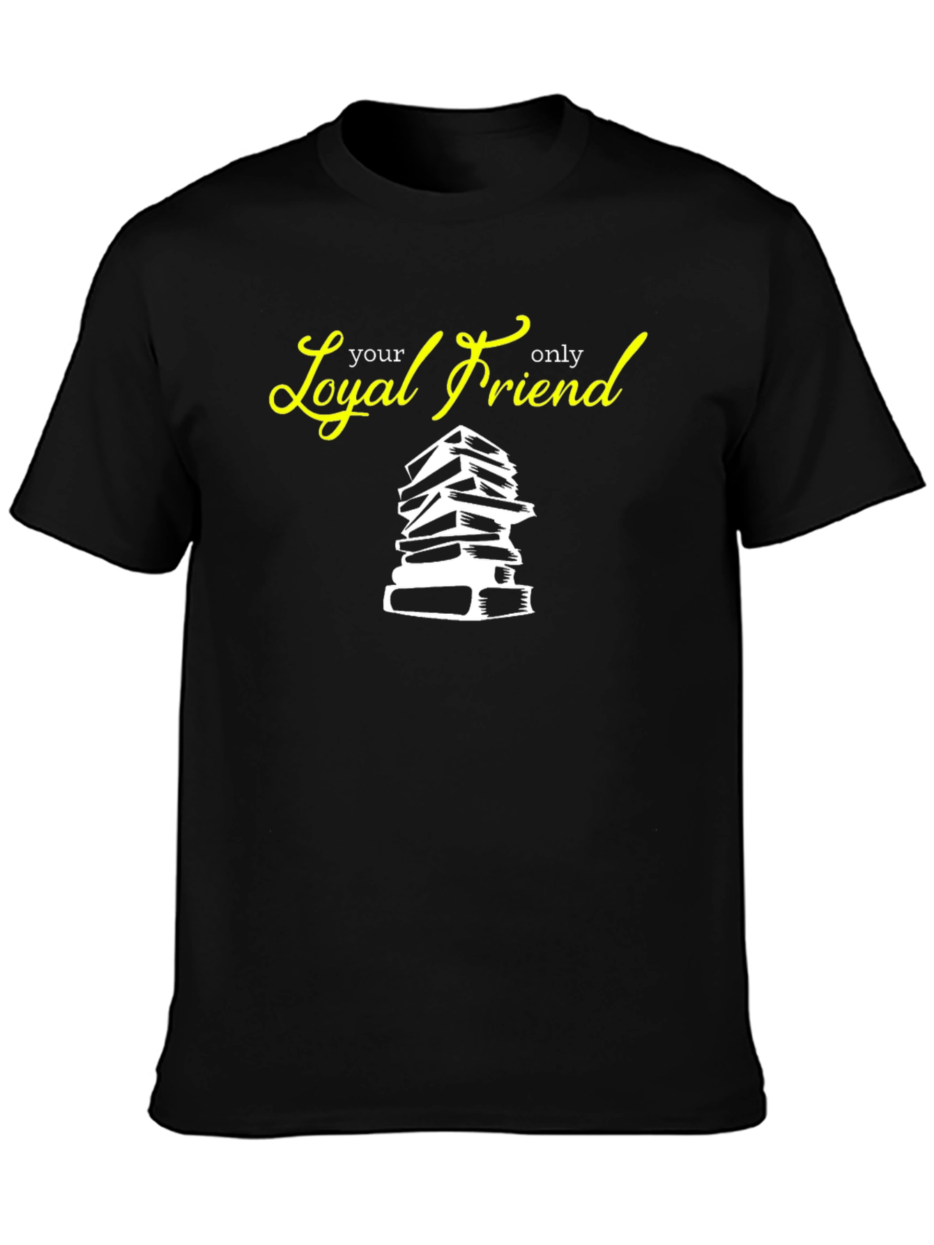 Loyal Friend Books Graphic Tee - Black Cotton T-Shirt