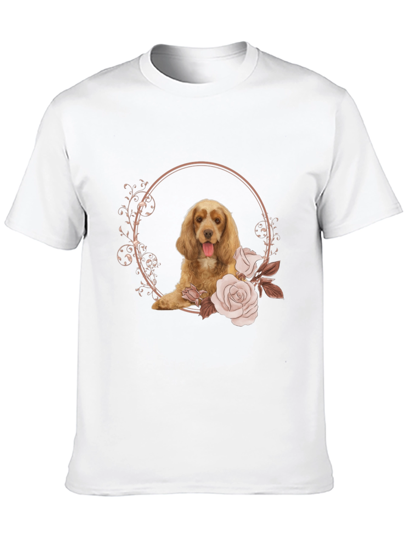 Dog & Roses Graphic Tee - Stylish Casual Wear