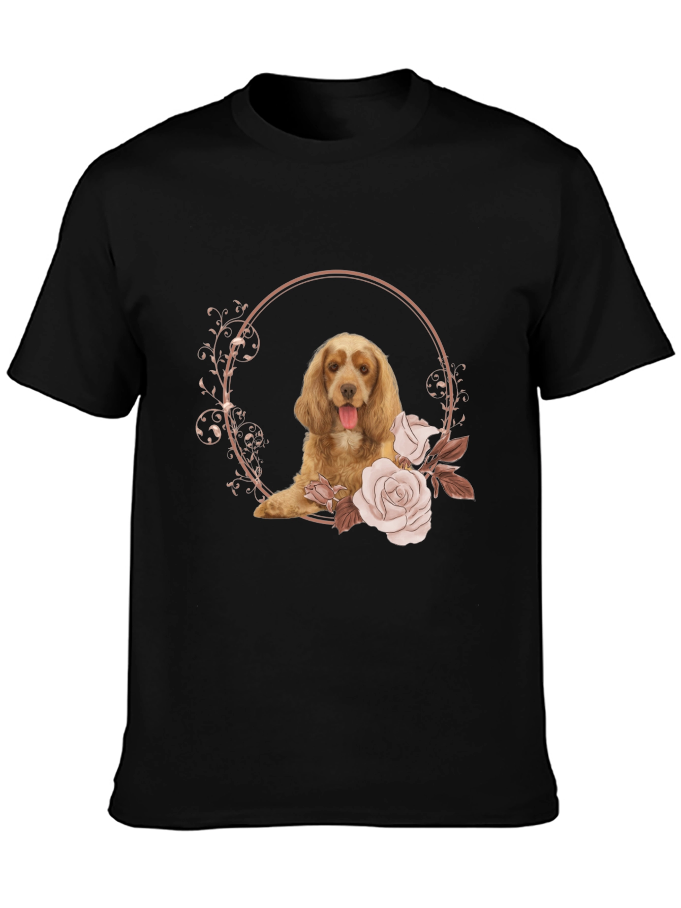 Dog & Roses Graphic Tee - Stylish Casual Wear