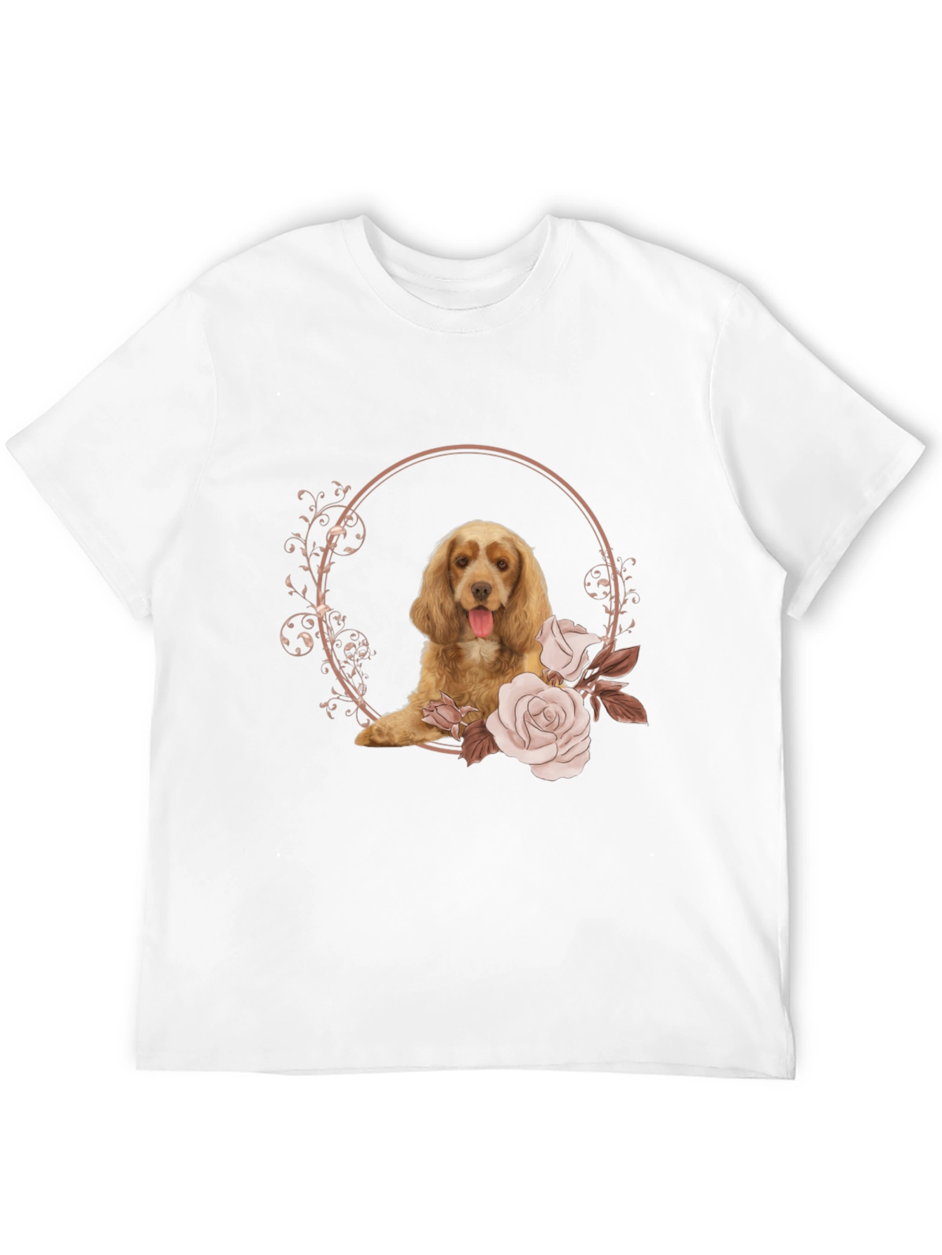 Dog & Roses Graphic Tee - Stylish Casual Wear