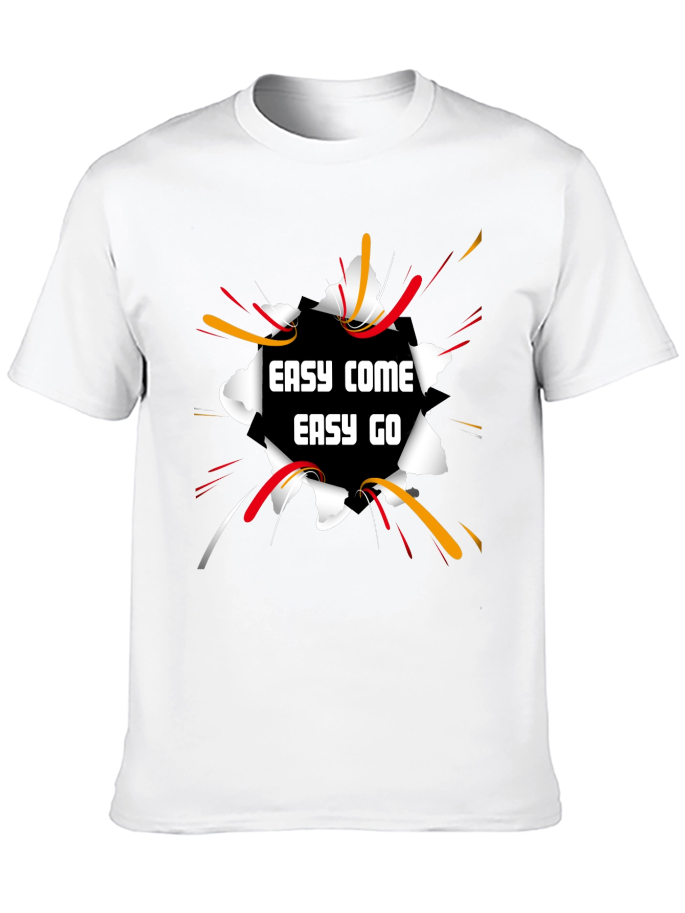 Easy Come Easy Go Black Graphic Tee