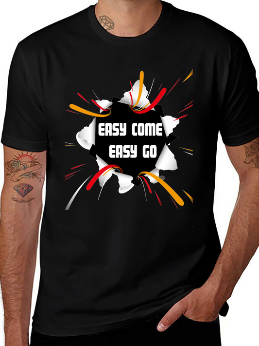Easy Come Easy Go Black Graphic Tee