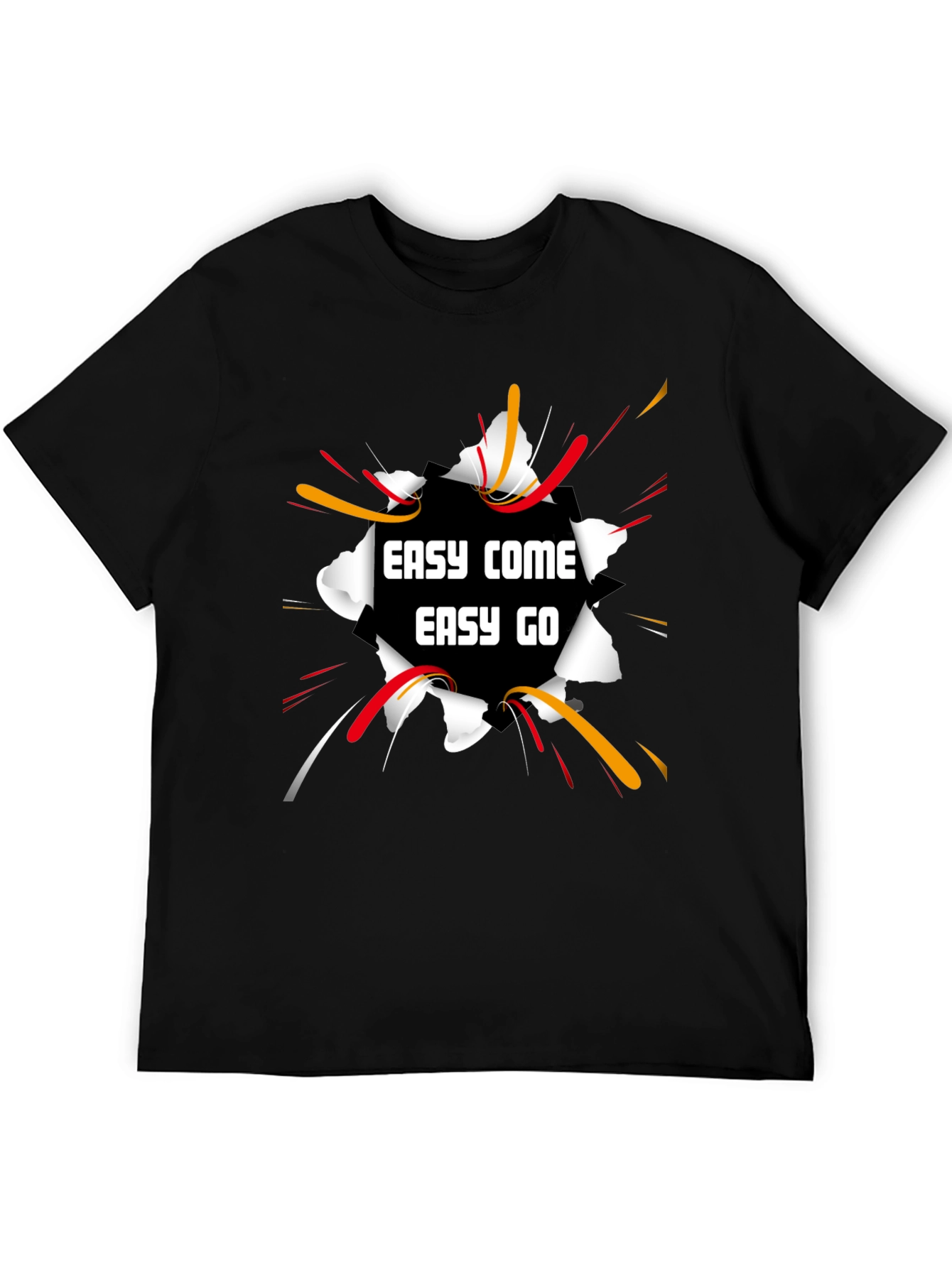 Easy Come Easy Go Black Graphic Tee