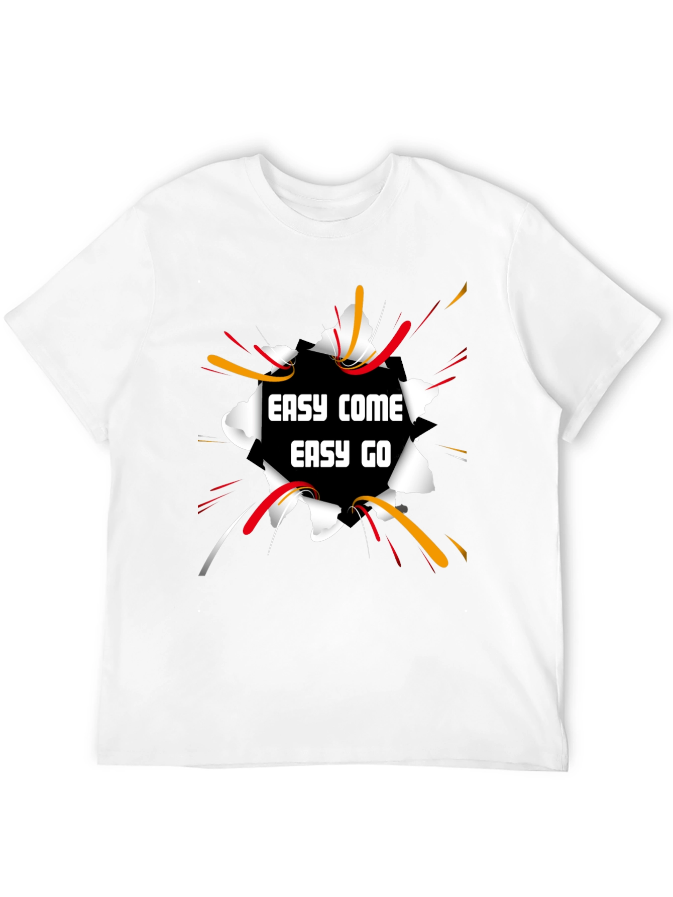 Easy Come Easy Go Black Graphic Tee