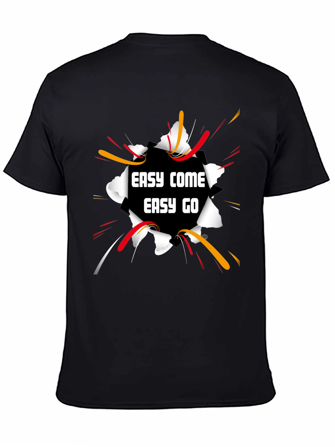 Easy Come Easy Go Black Graphic Tee