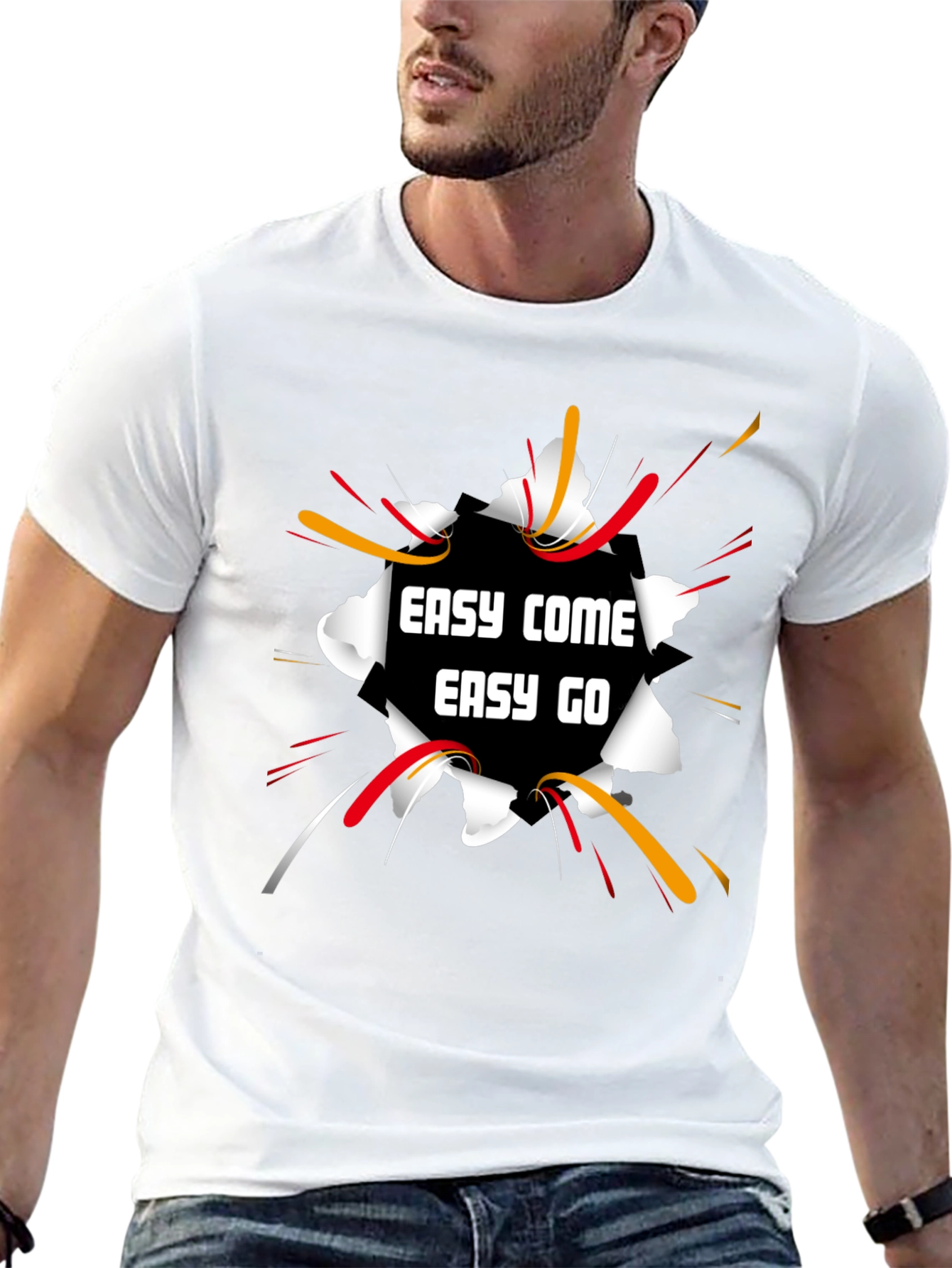 Easy Come Easy Go Black Graphic Tee