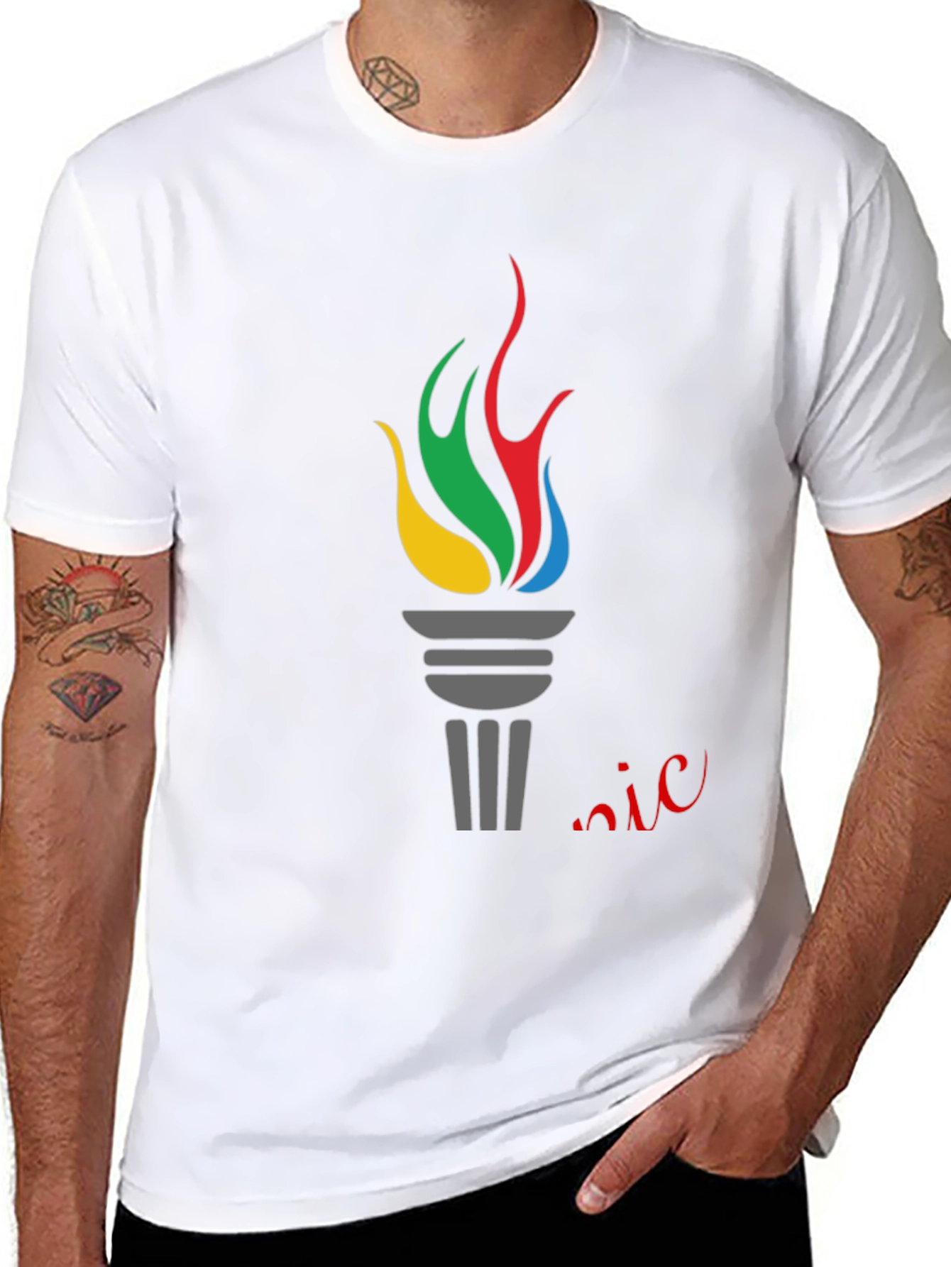 Torch Graphic Tee - Classic Style