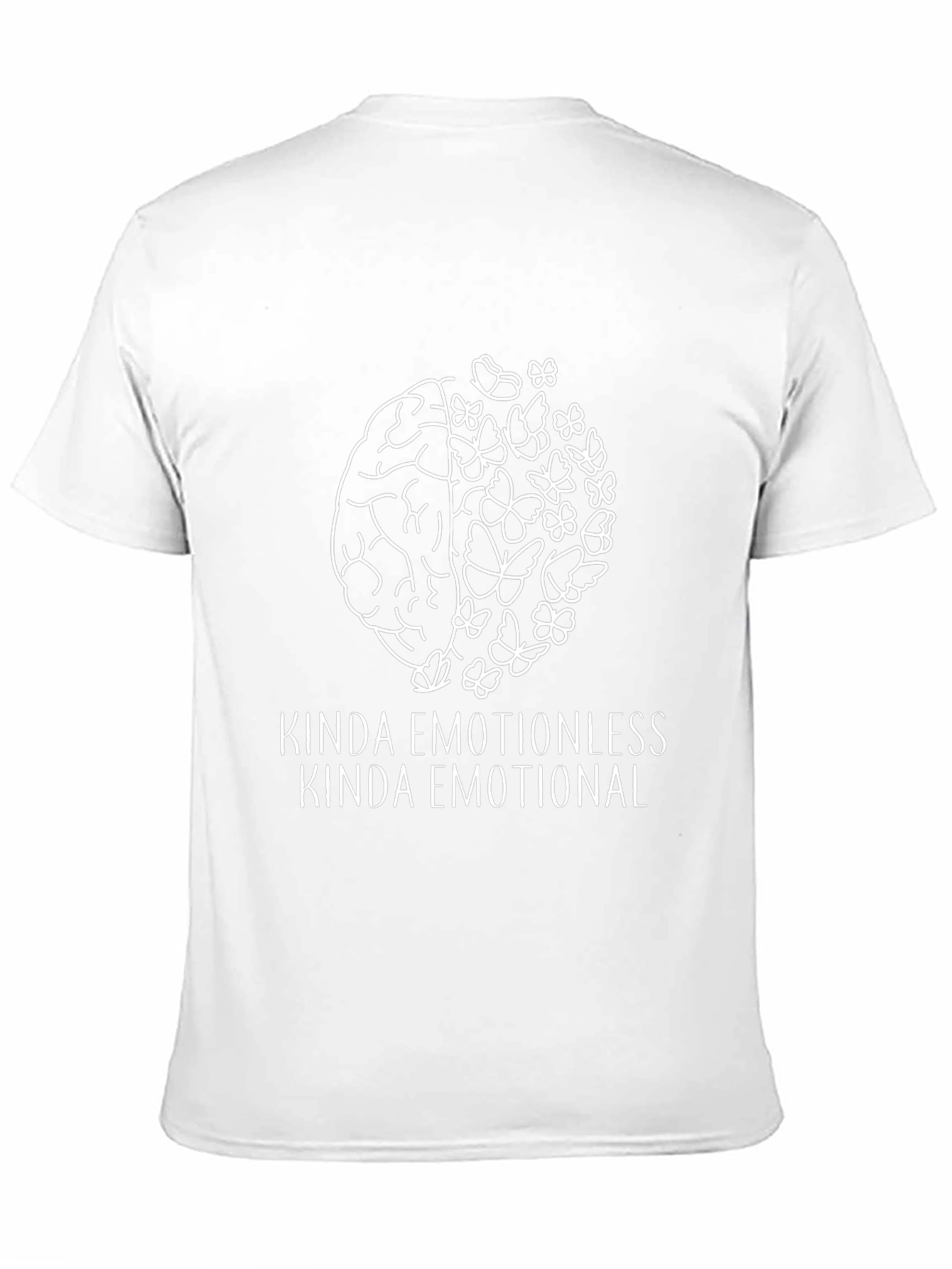 Emotional Brain Graphic Tee - Black Casual Comfort