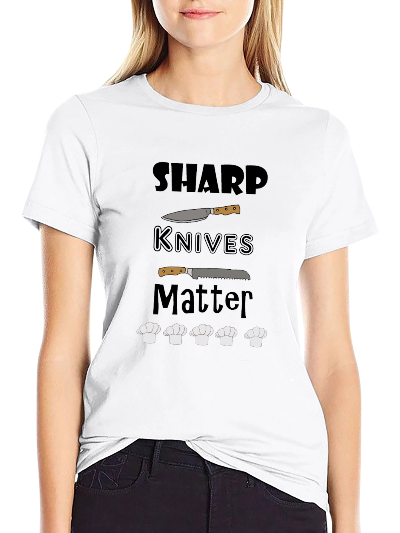 Sharp Knives Matter Graphic Tee - Chef Edition